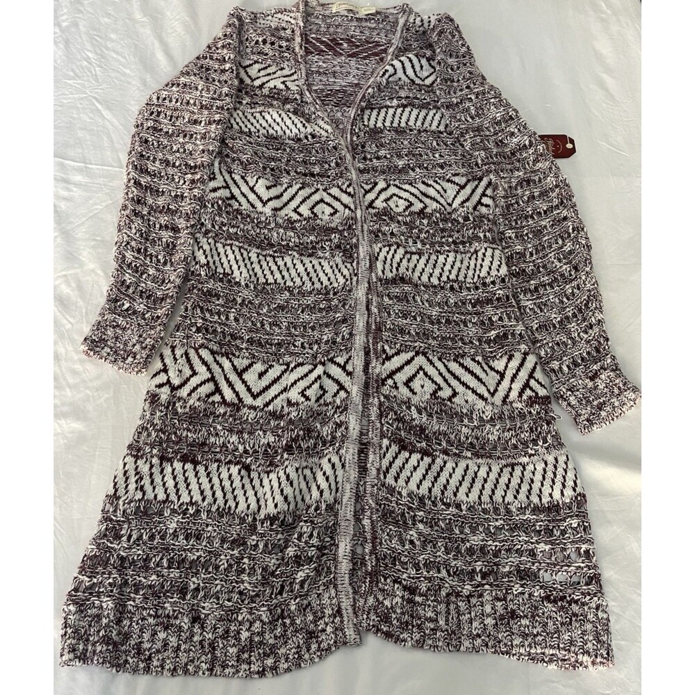 Faded Glory Women’s Aztec Southern Theme Cardigan-Small